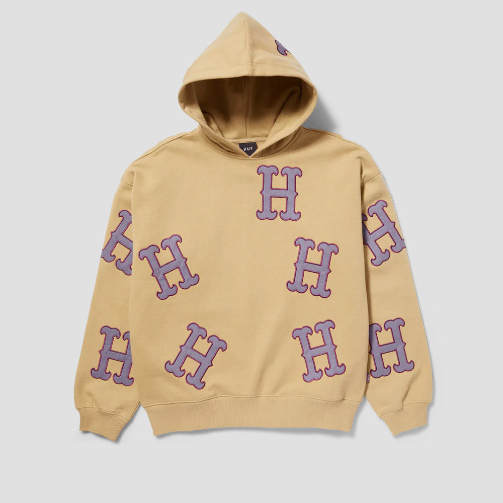 HUF H Applique Hood Oatmeal