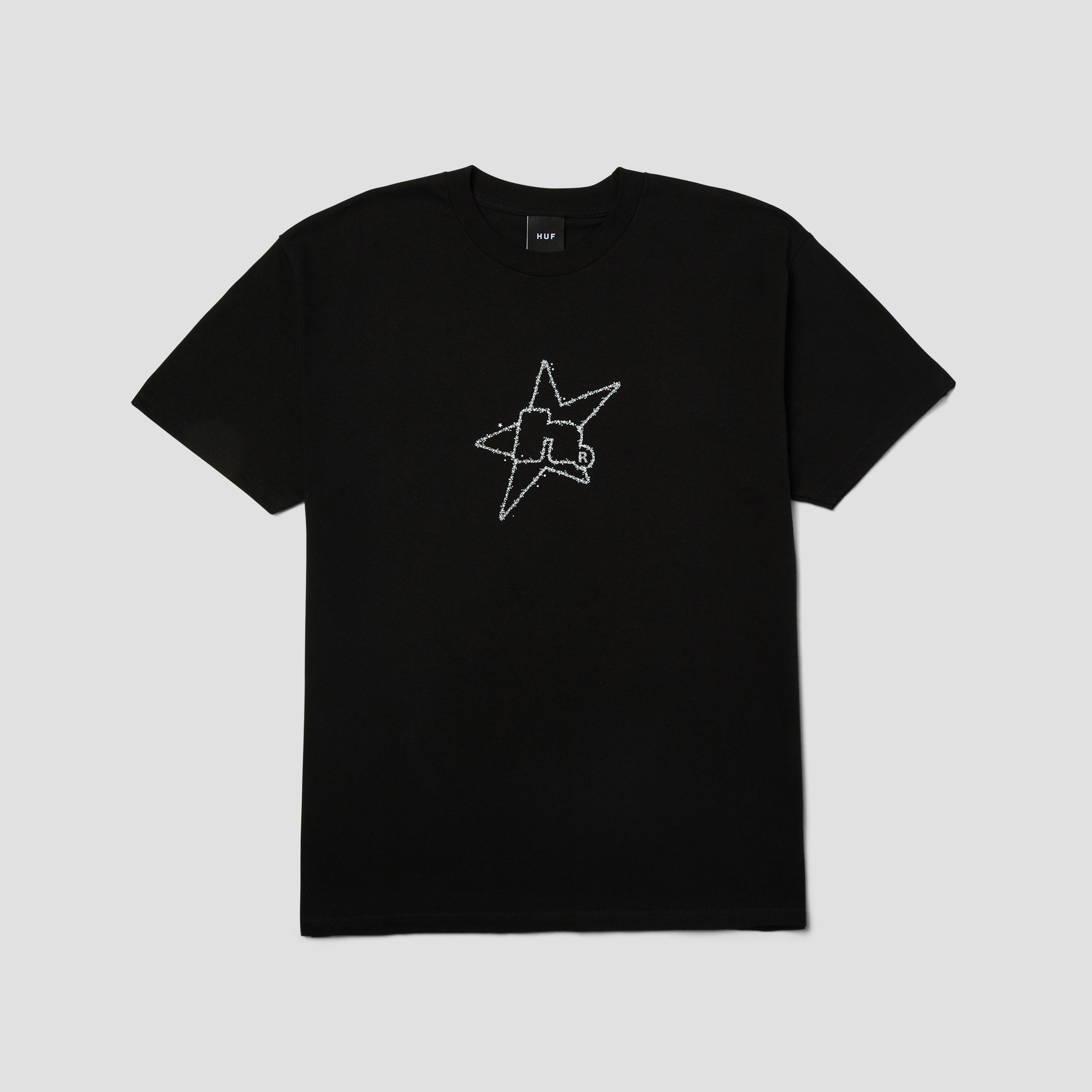 HUF H Star Astral T-Shirt Black