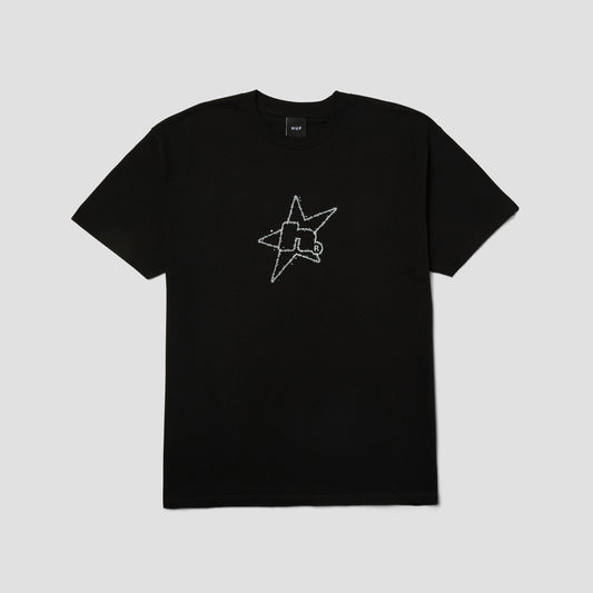 HUF H Star Astral T-Shirt Black