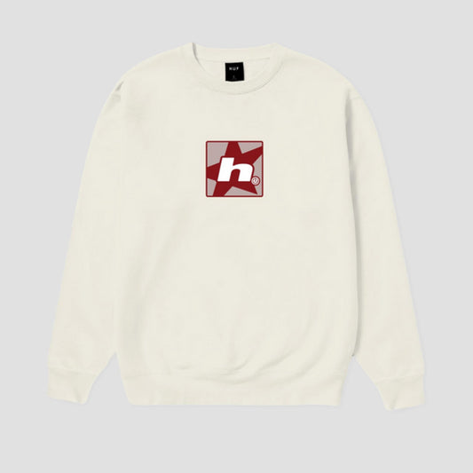 HUF H Star Crew Natural