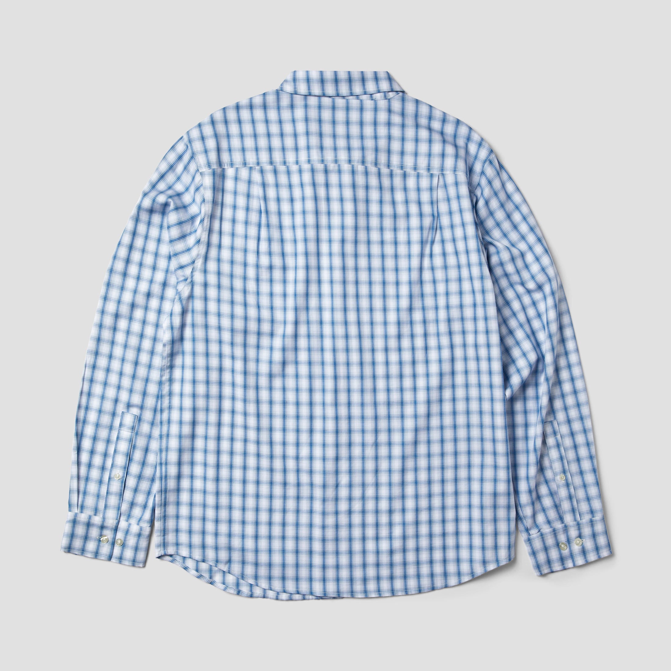 HUF H Star Longsleeve Plaid Shirt Light Blue