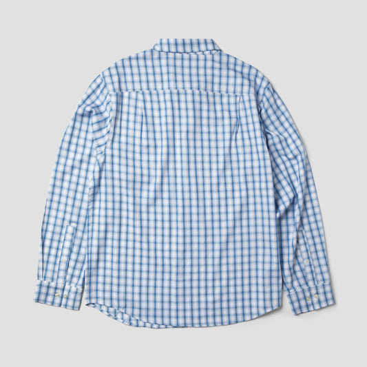 HUF H Star Longsleeve Plaid Shirt Light Blue