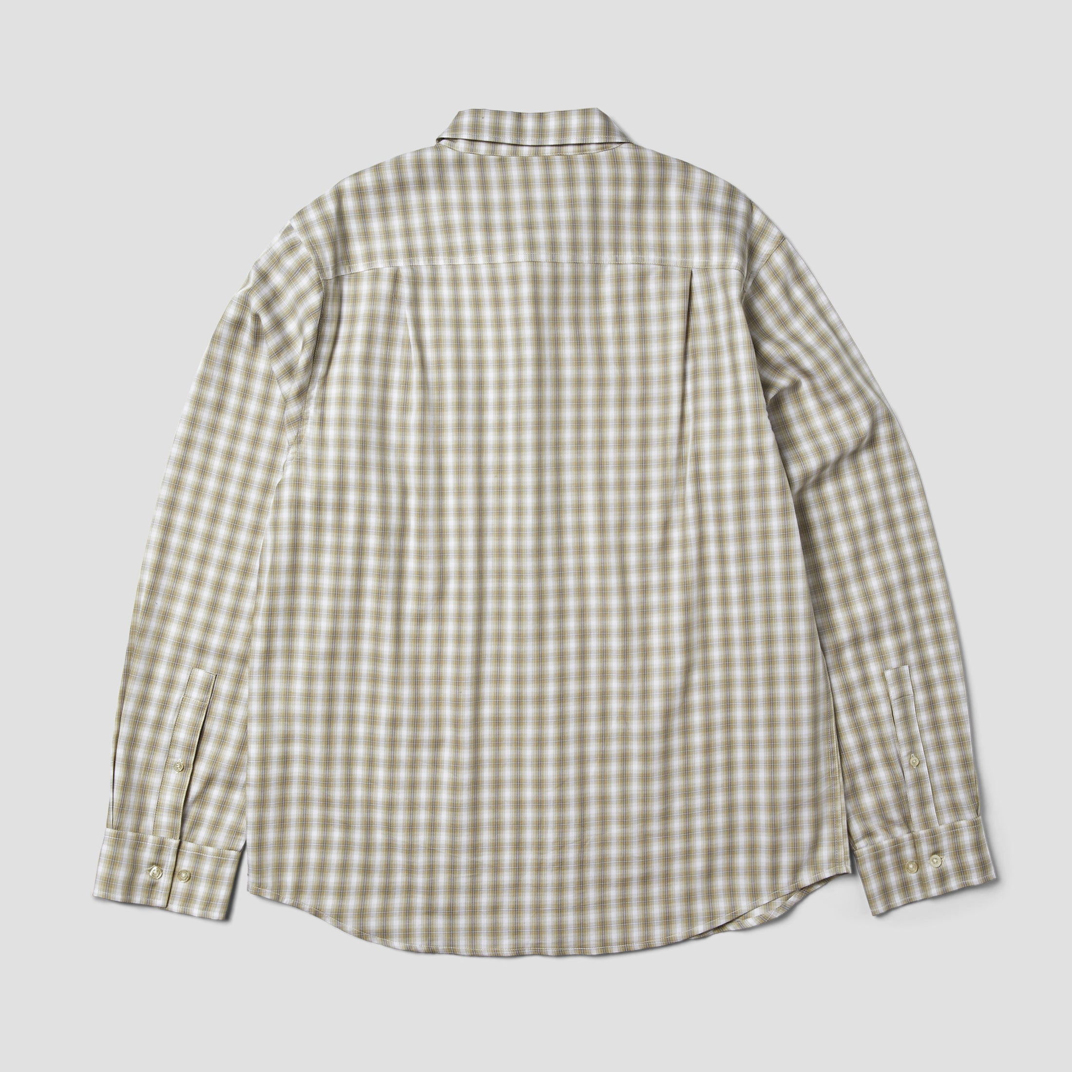 HUF H Star Longsleeve Plaid Shirt Putty