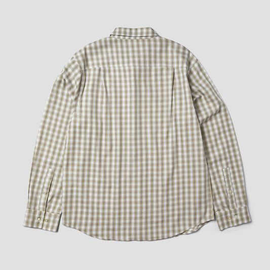 HUF H Star Longsleeve Plaid Shirt Putty