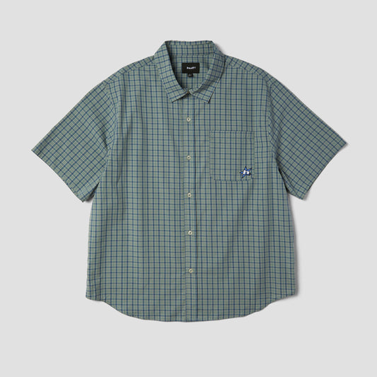 HUF H Star Shortsleeve Plaid Shirt Marine
