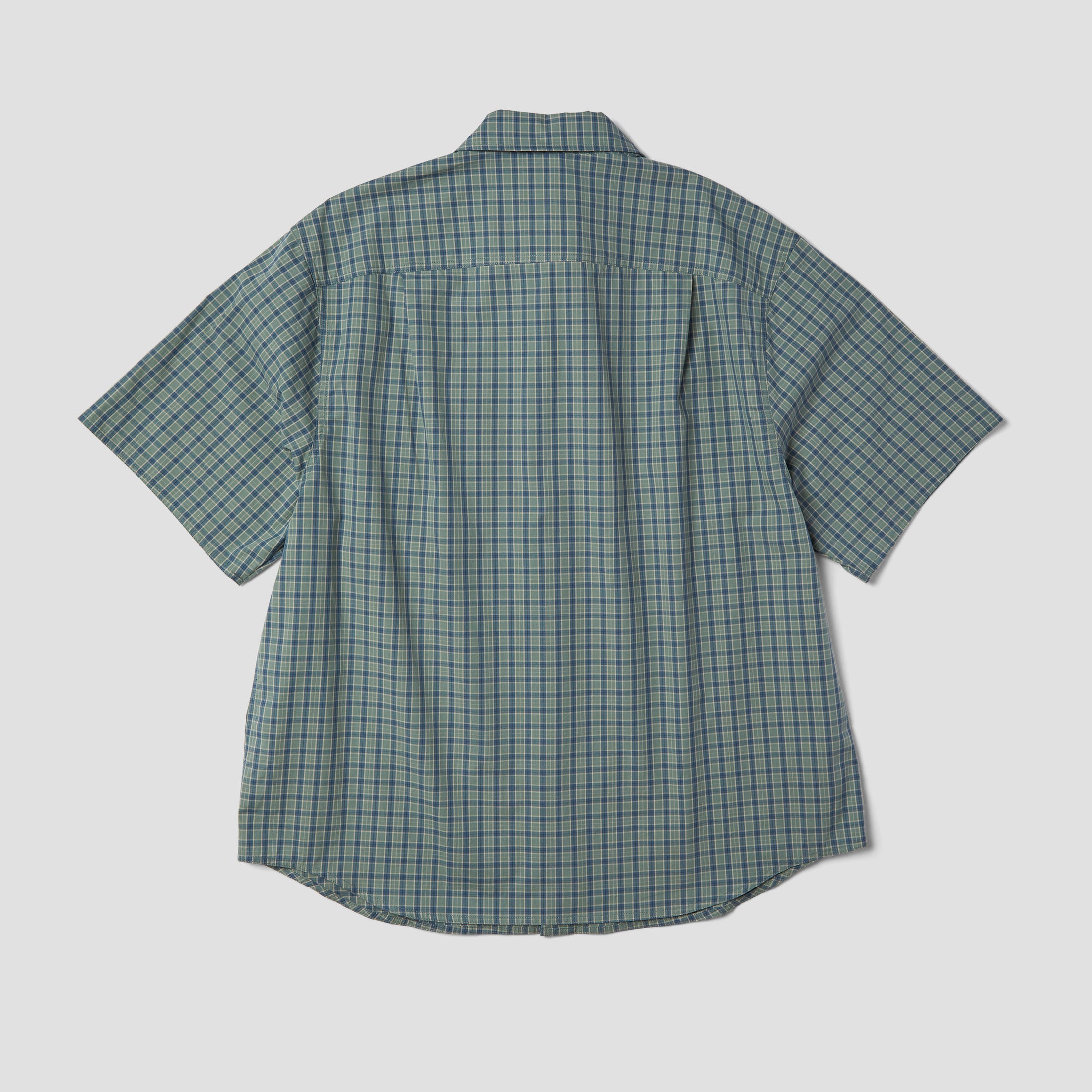 HUF H Star Shortsleeve Plaid Shirt Marine