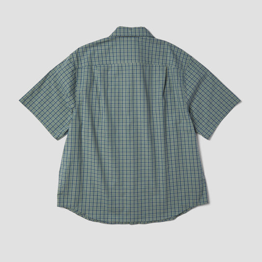 HUF H Star Shortsleeve Plaid Shirt Marine