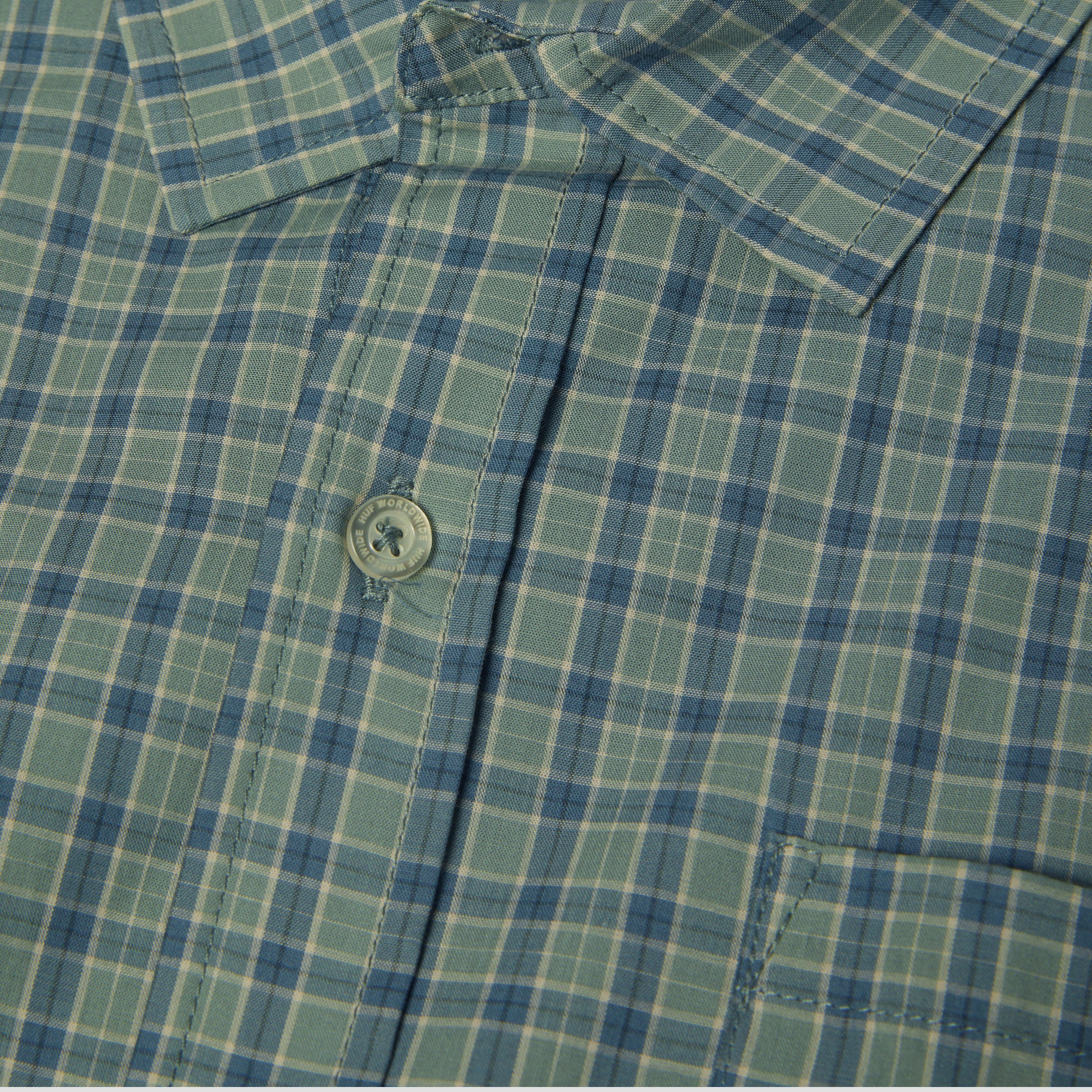 HUF H Star Shortsleeve Plaid Shirt Marine