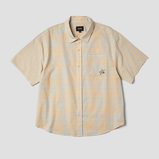 HUF H Star Shortsleeve Plaid Shirt Putty