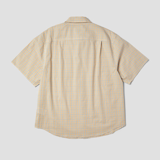 HUF H Star Shortsleeve Plaid Shirt Putty
