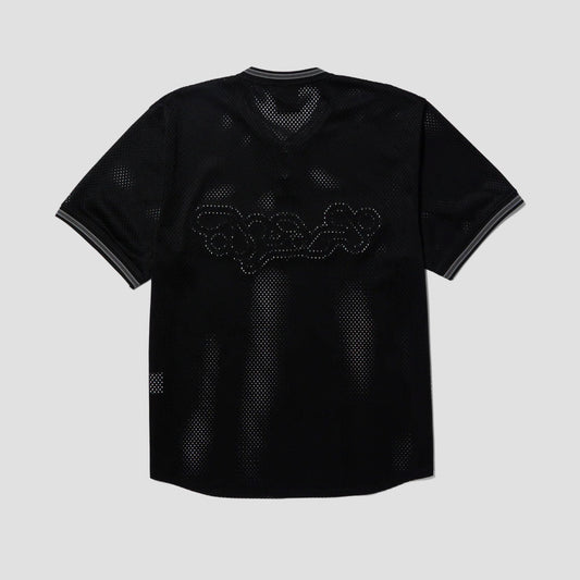 HUF Halftime Henley Shortsleeve Jersey Black