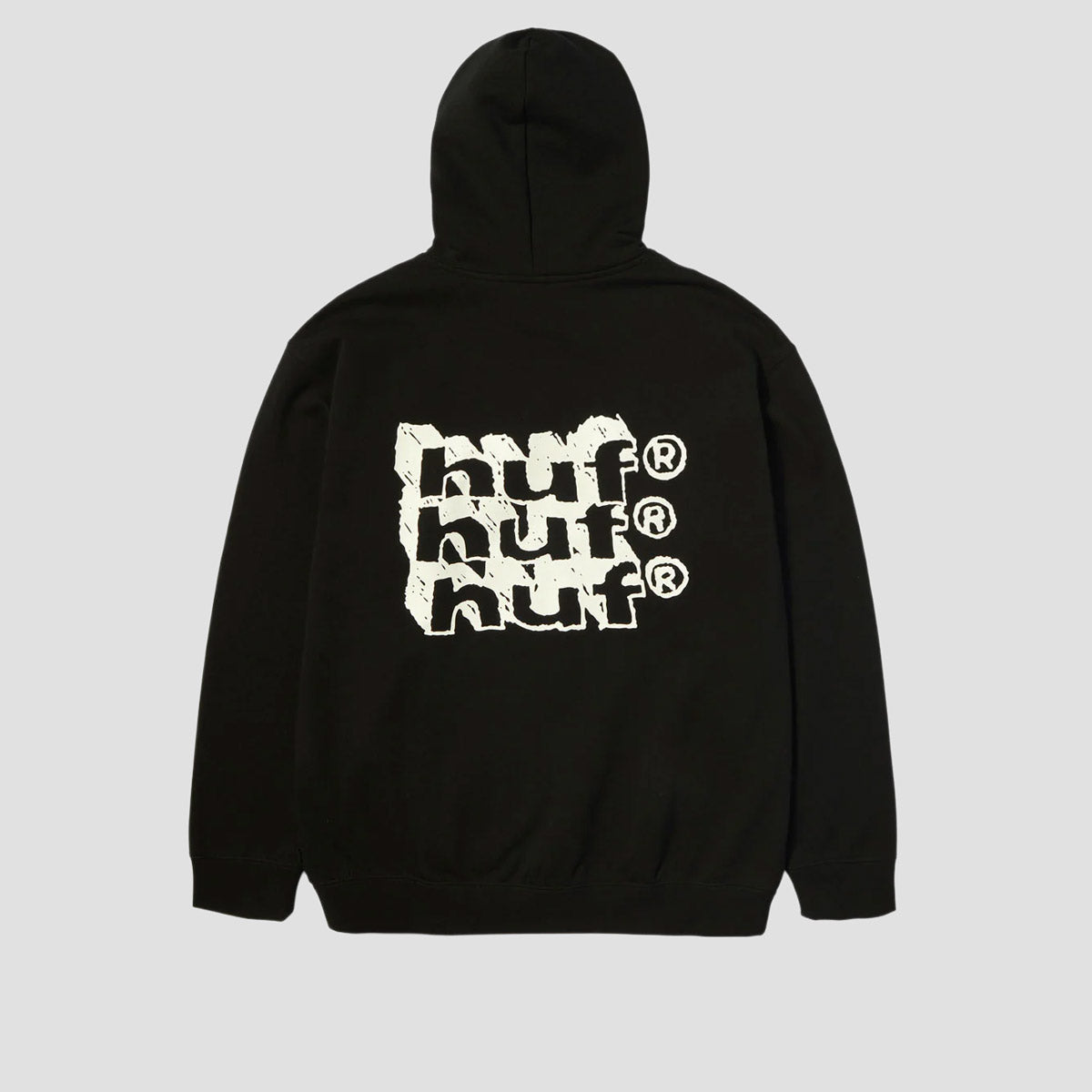HUF Hand Stacked Hoodie Black