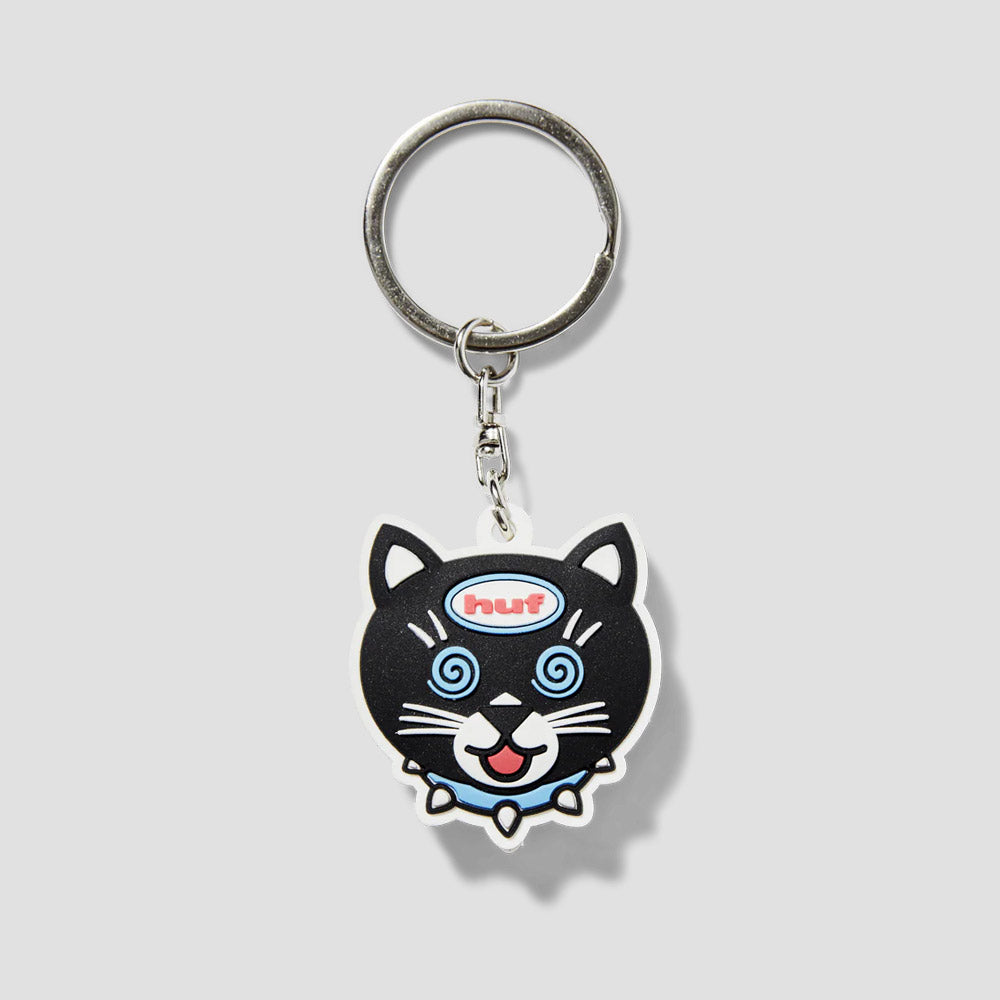 HUF Hypno Cat Led Keychain Black