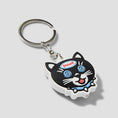 Load image into Gallery viewer, HUF Hypno Cat Led Keychain Black
