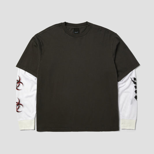 HUF Leon Longsleeve Double Layer Top Vintage Black