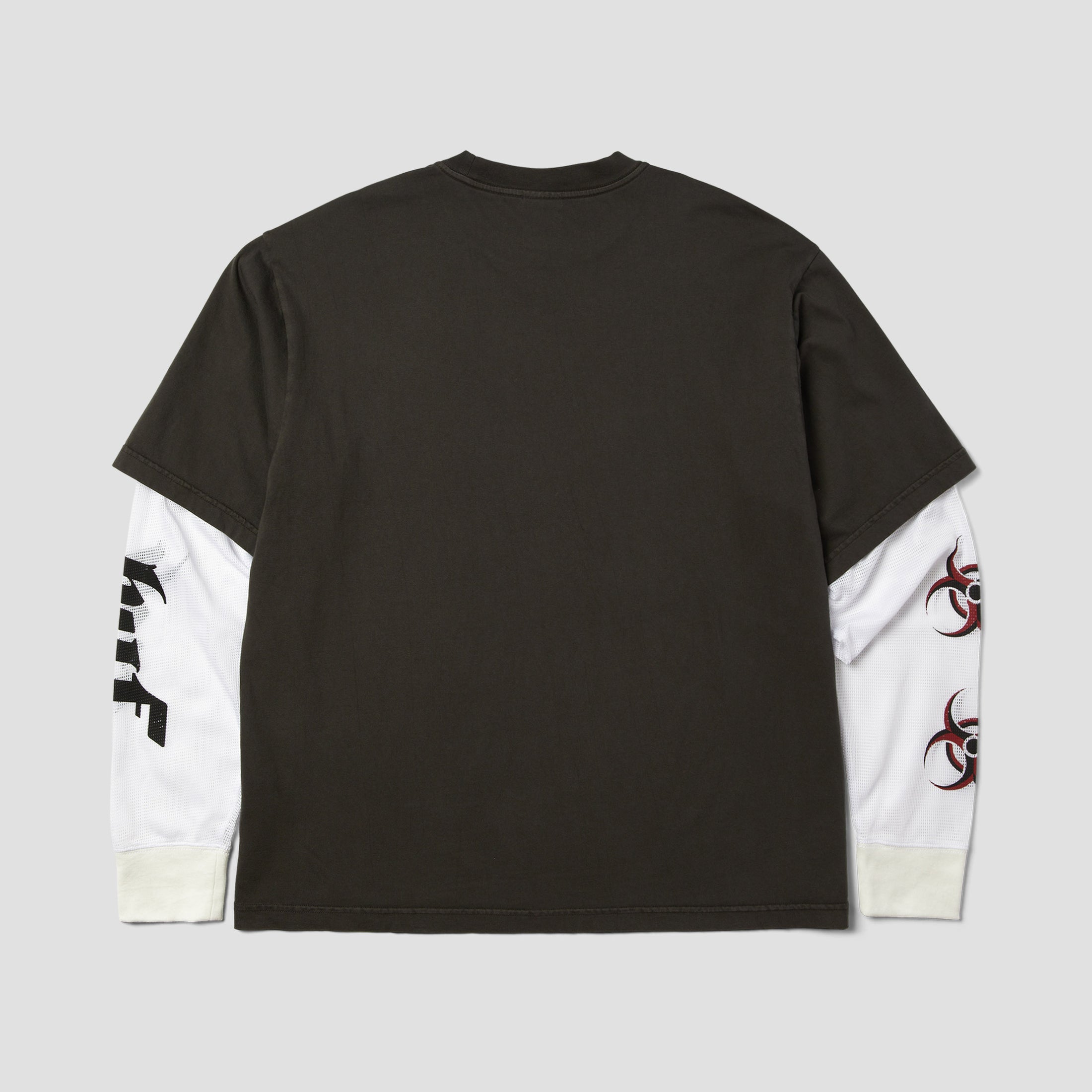HUF Leon Longsleeve Double Layer Top Vintage Black