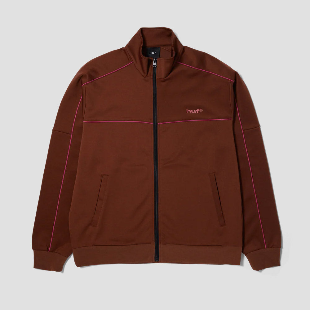 HUF Lexington Track Jacket Rich Brown