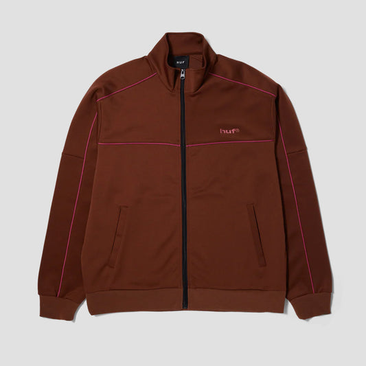 HUF Lexington Track Jacket Rich Brown