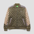 Load image into Gallery viewer, HUF Lightning Bomber Jacket Olive
