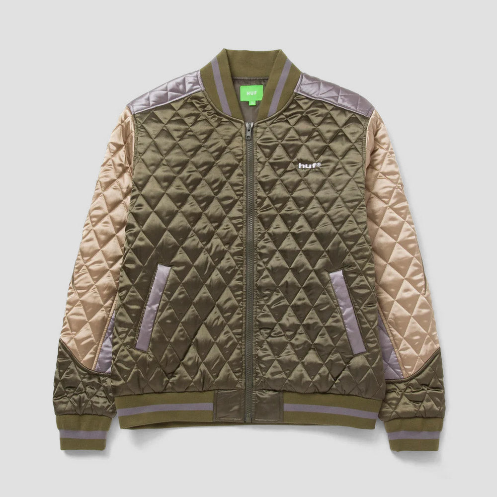 HUF Lightning Bomber Jacket Olive