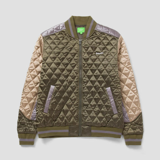 HUF Lightning Bomber Jacket Olive