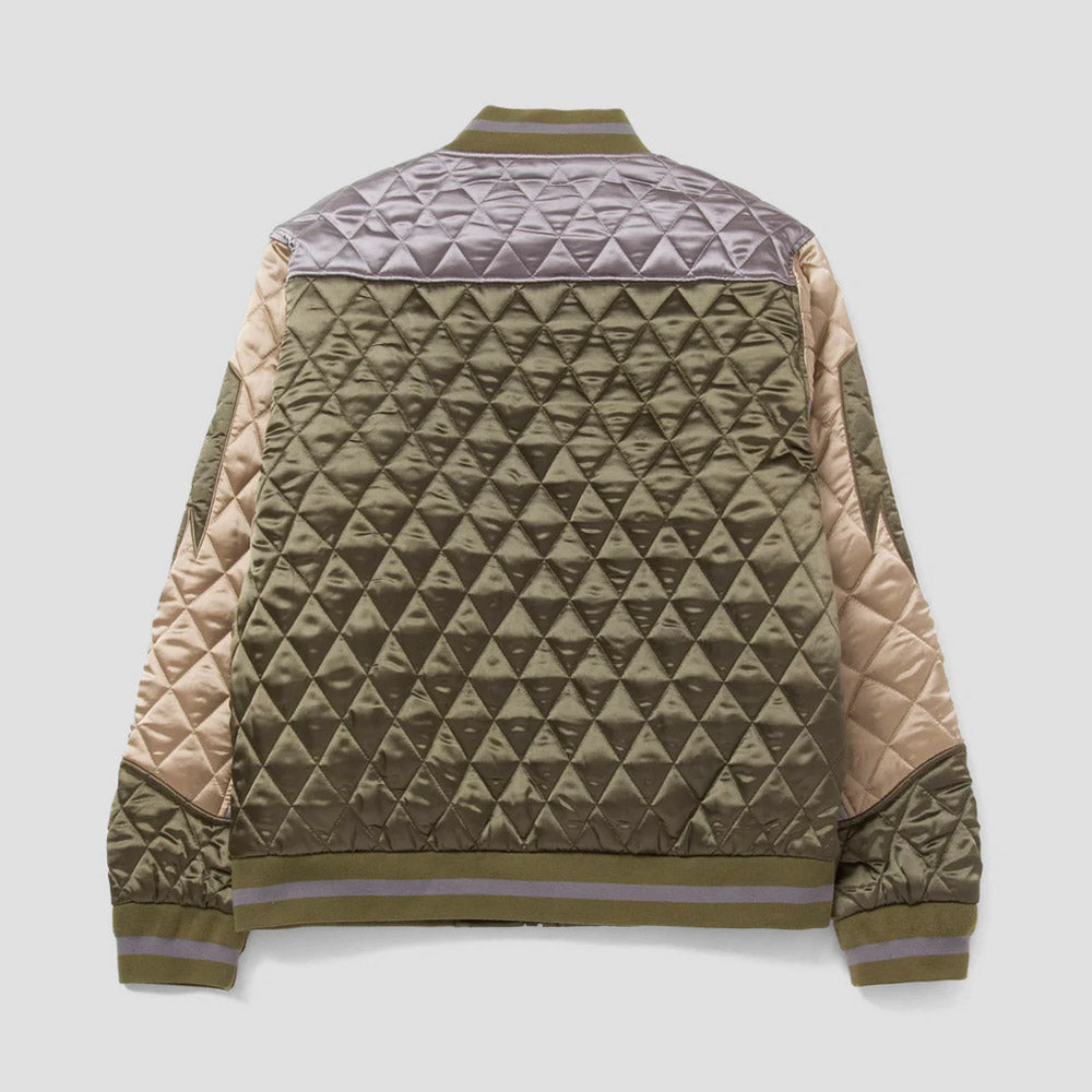 HUF Lightning Bomber Jacket Olive