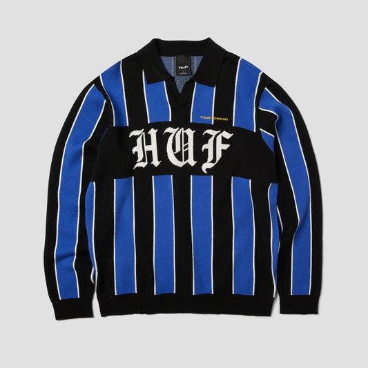 HUF Midfield Jersey Sweater Electric Blue