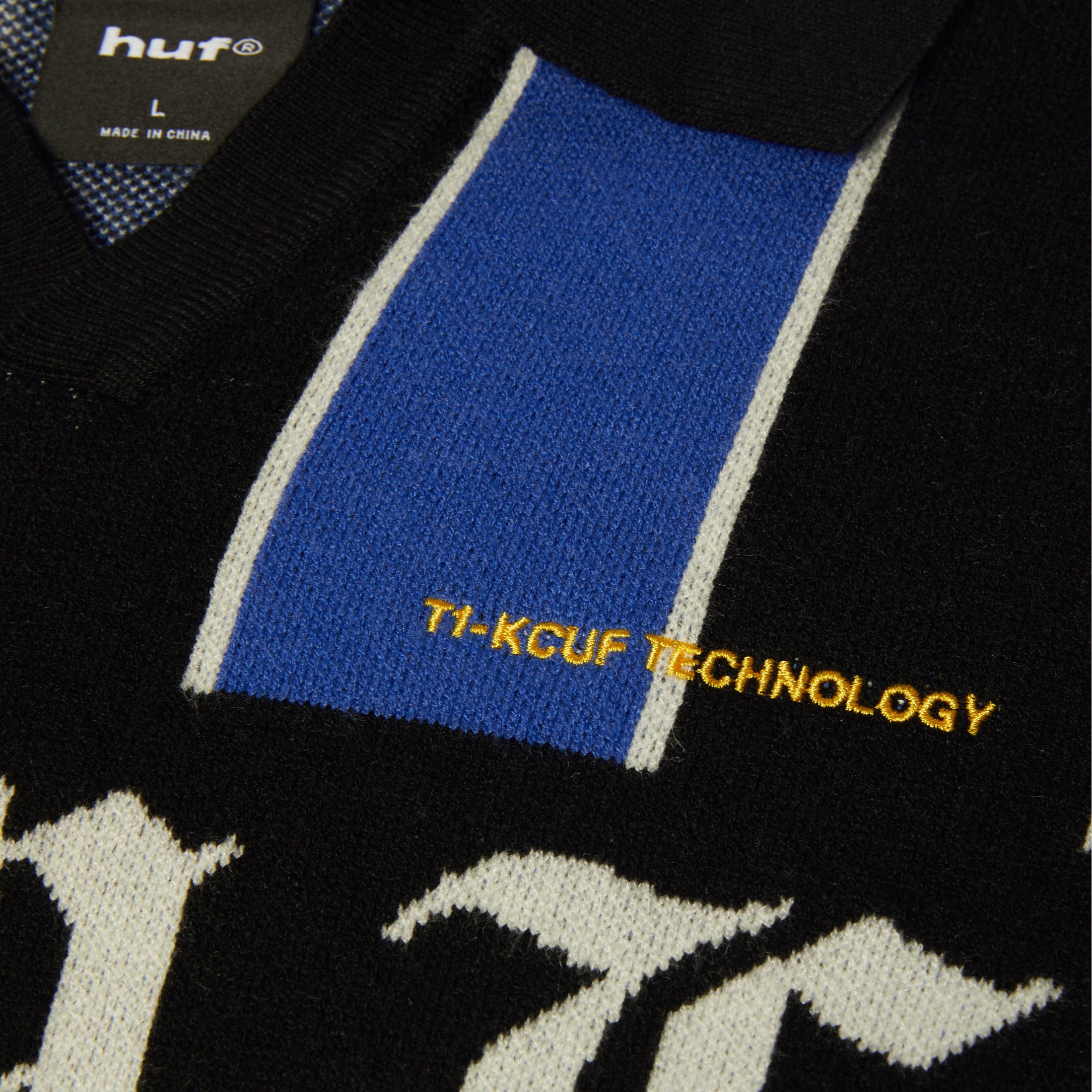 HUF Midfield Jersey Sweater Electric Blue