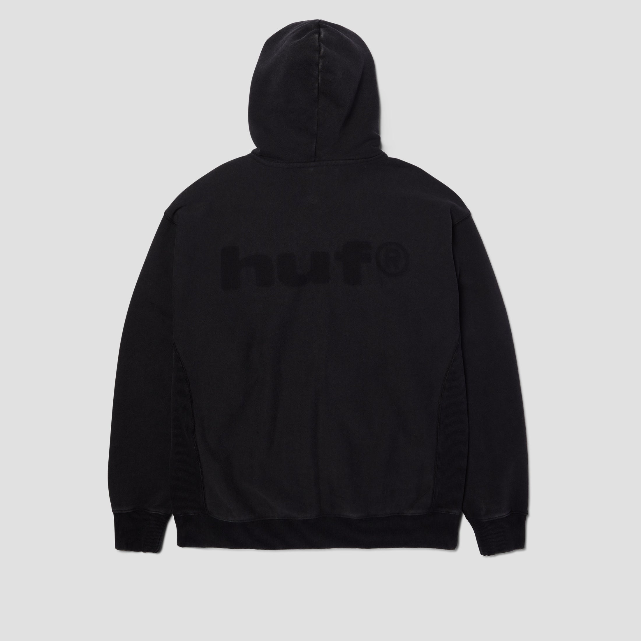 HUF Pacific Wash Full Zip Hoodie Black