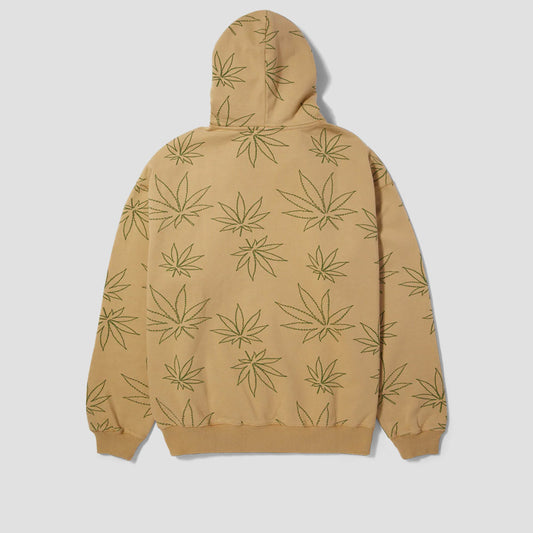 HUF Plantlife Fleece Hood Oatmeal