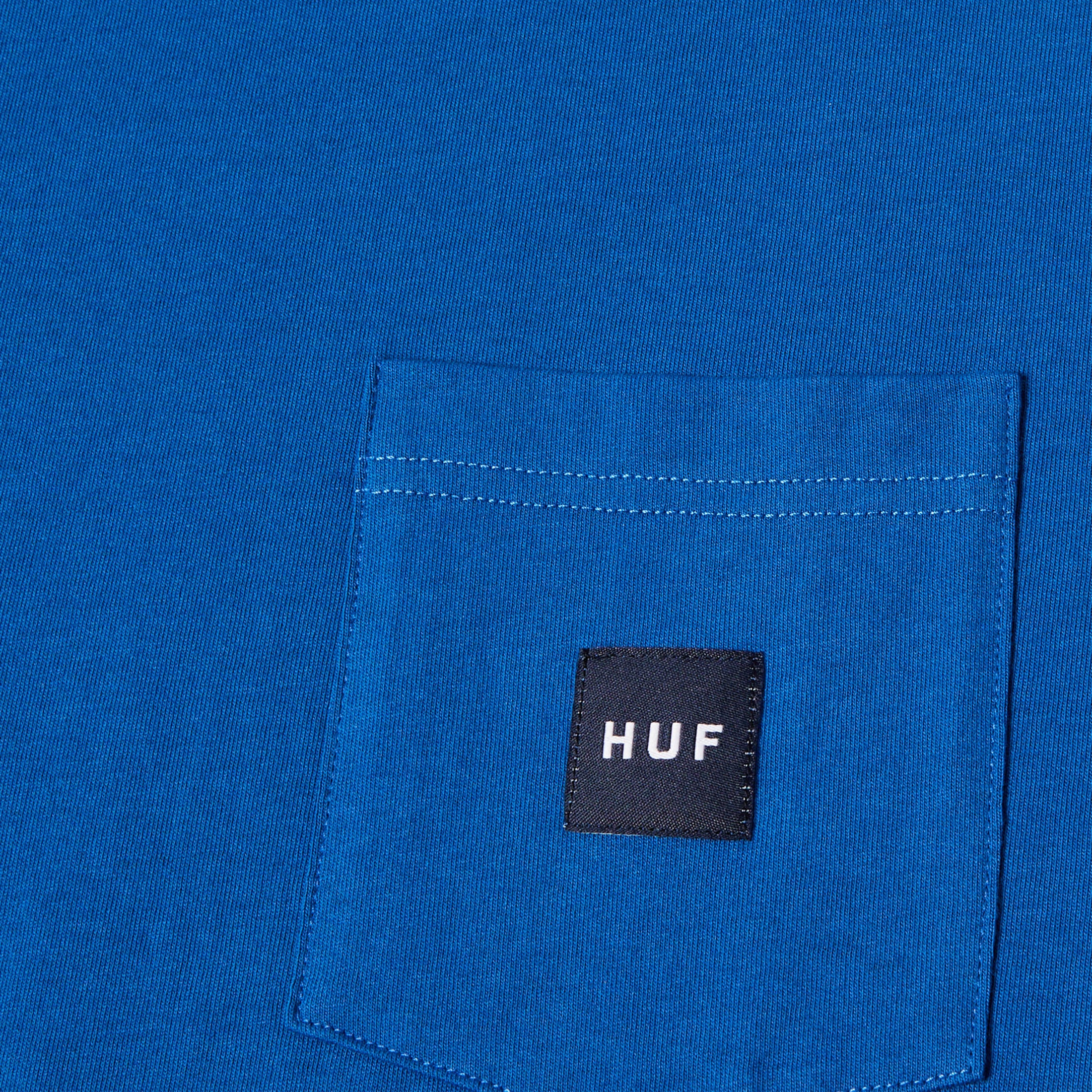 HUF Huf Set Box Logo Shortsleeve Pocket T-Shirt Cobalt Blue