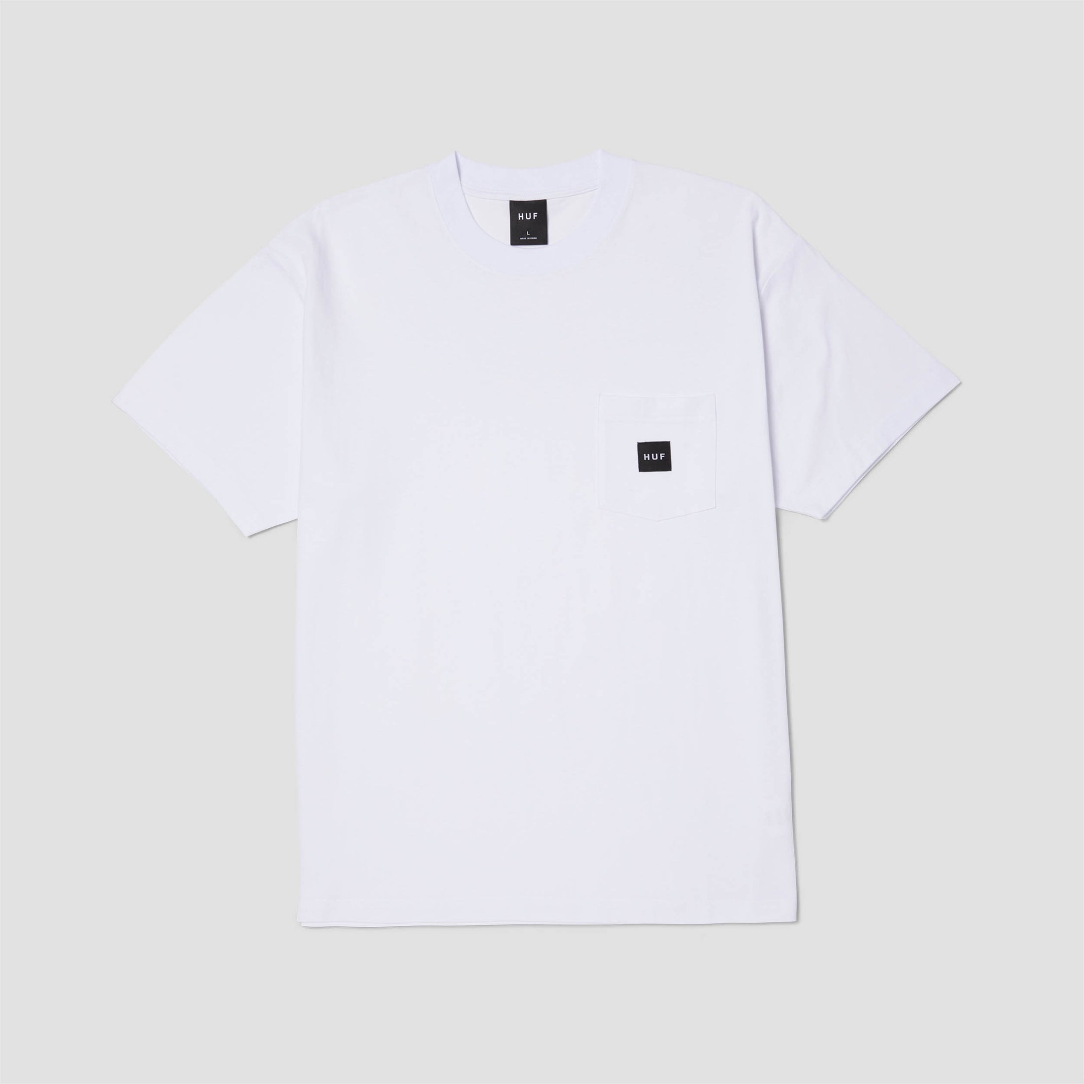 HUF Huf Set Box Logo Shortsleeve Pocket T-Shirt White
