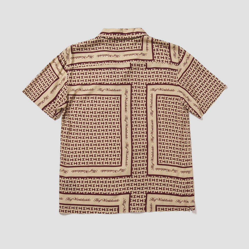 HUF Scarf Shortsleeve Resort Top Tan