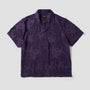HUF Sector Jacquard Shortsleeve Shirt Dark Berry