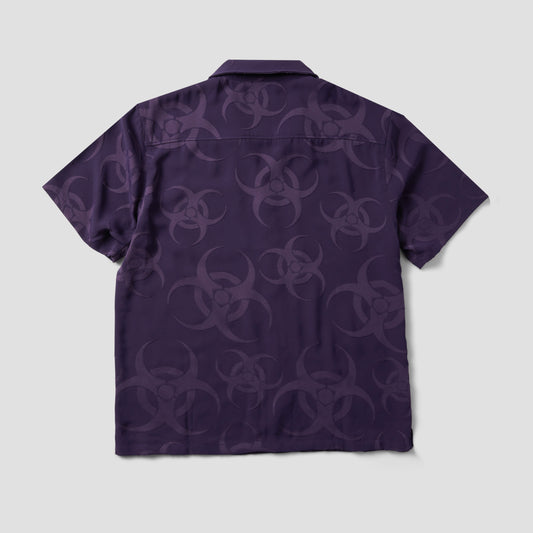 HUF Sector Jacquard Shortsleeve Shirt Dark Berry