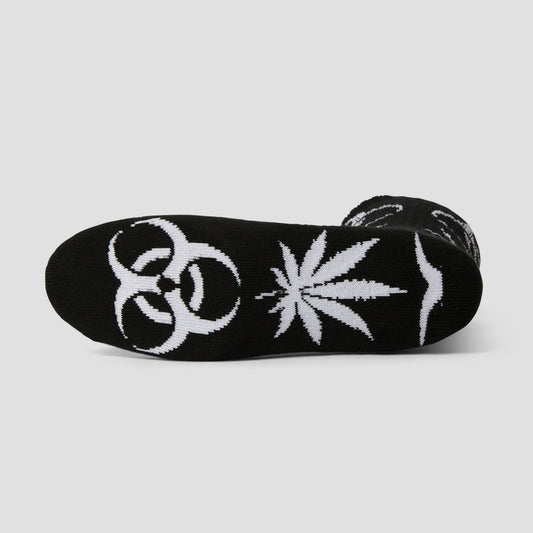 HUF Sector Plantlife Socks Black