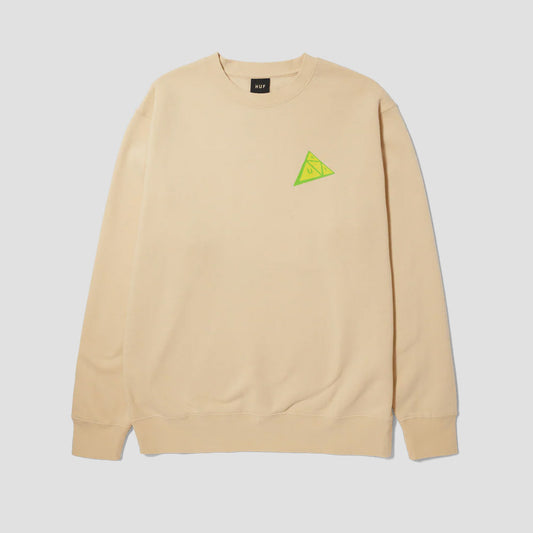 HUF Skewed TT Crewneck Wheat