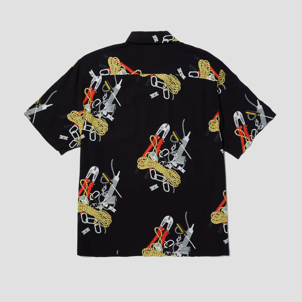 HUF Skidrokyo Shortsleeve Resort Top Black