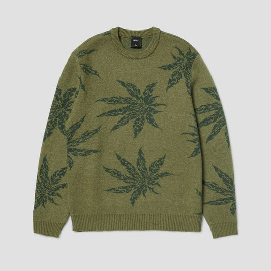 HUF Tribal Crewneck Sweater Avocado