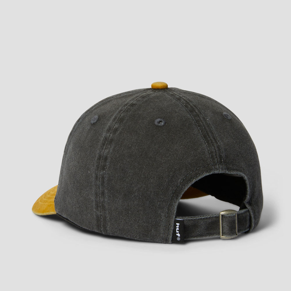 HUF Two Tone 89 Washed 6 Panel Hat Black