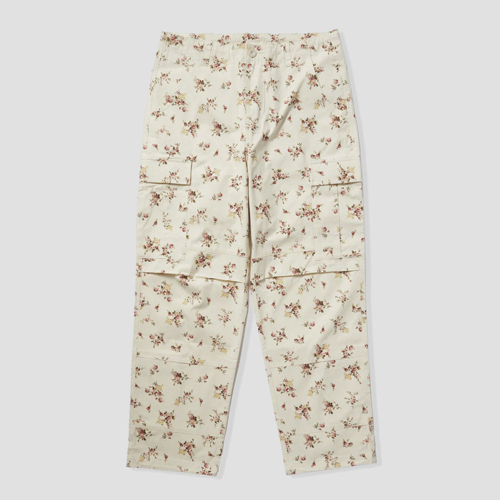 HUF Utility Floral Cargo Pant Ivory Floral