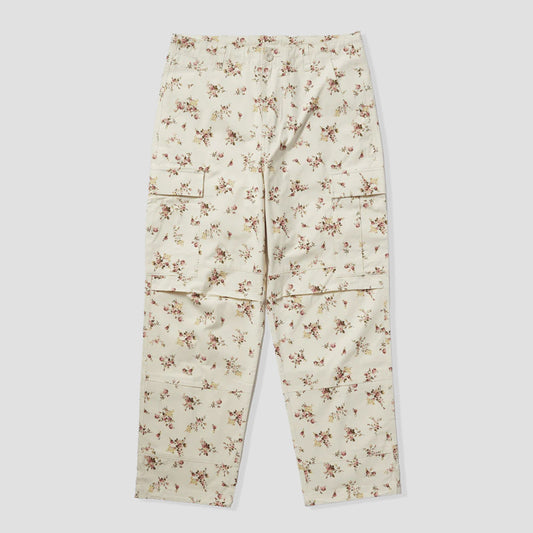 HUF Utility Floral Cargo Pant Ivory Floral