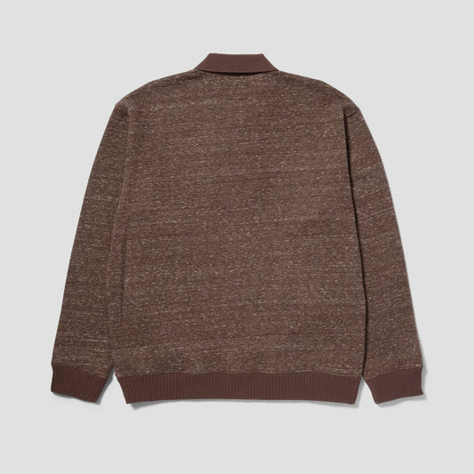 HUF Winston Polo Fleece Coffee