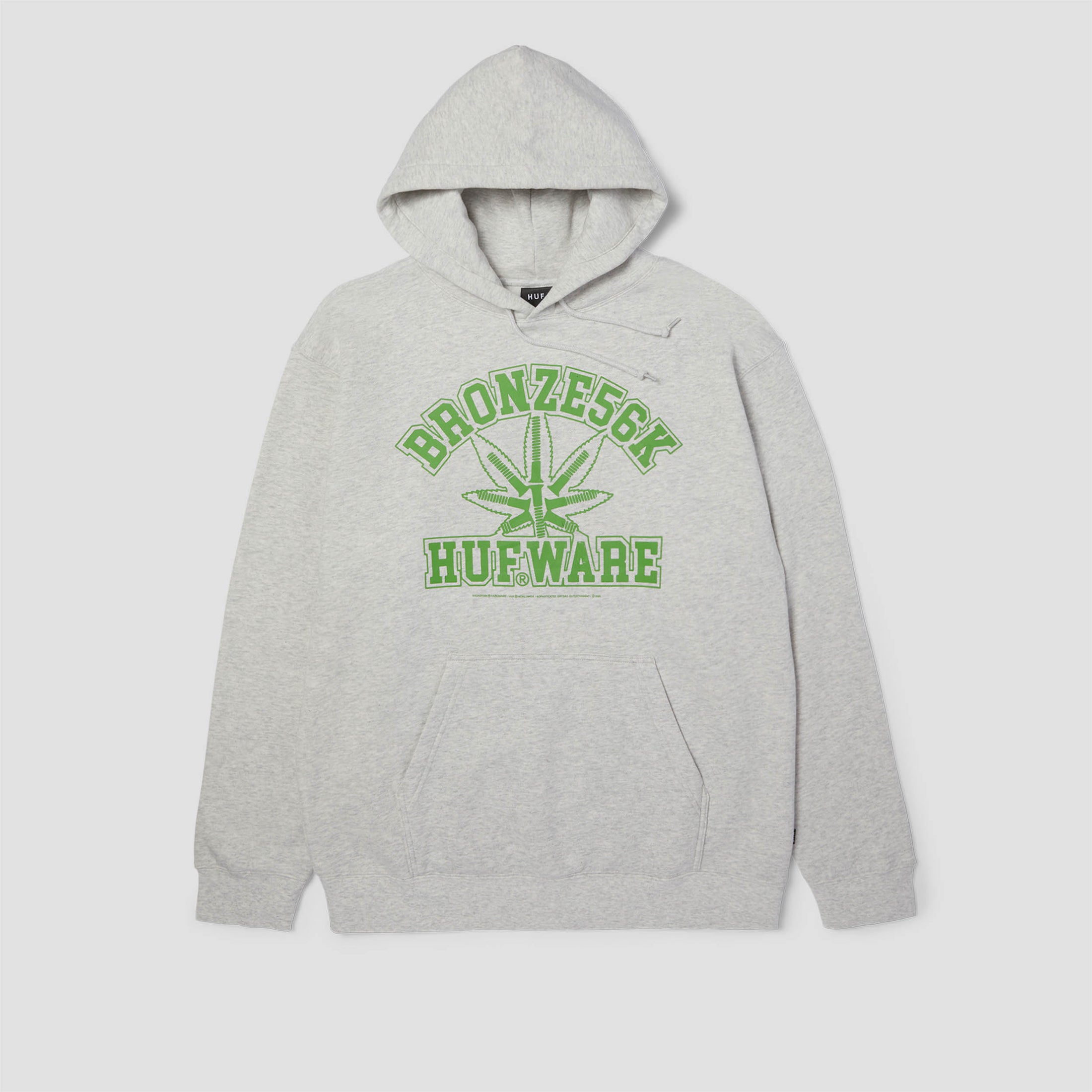 HUF X Bronze Plantware Pullover Hoodie Ash