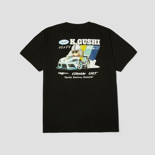 HUF x GReddy Gushi T-Shirt Black