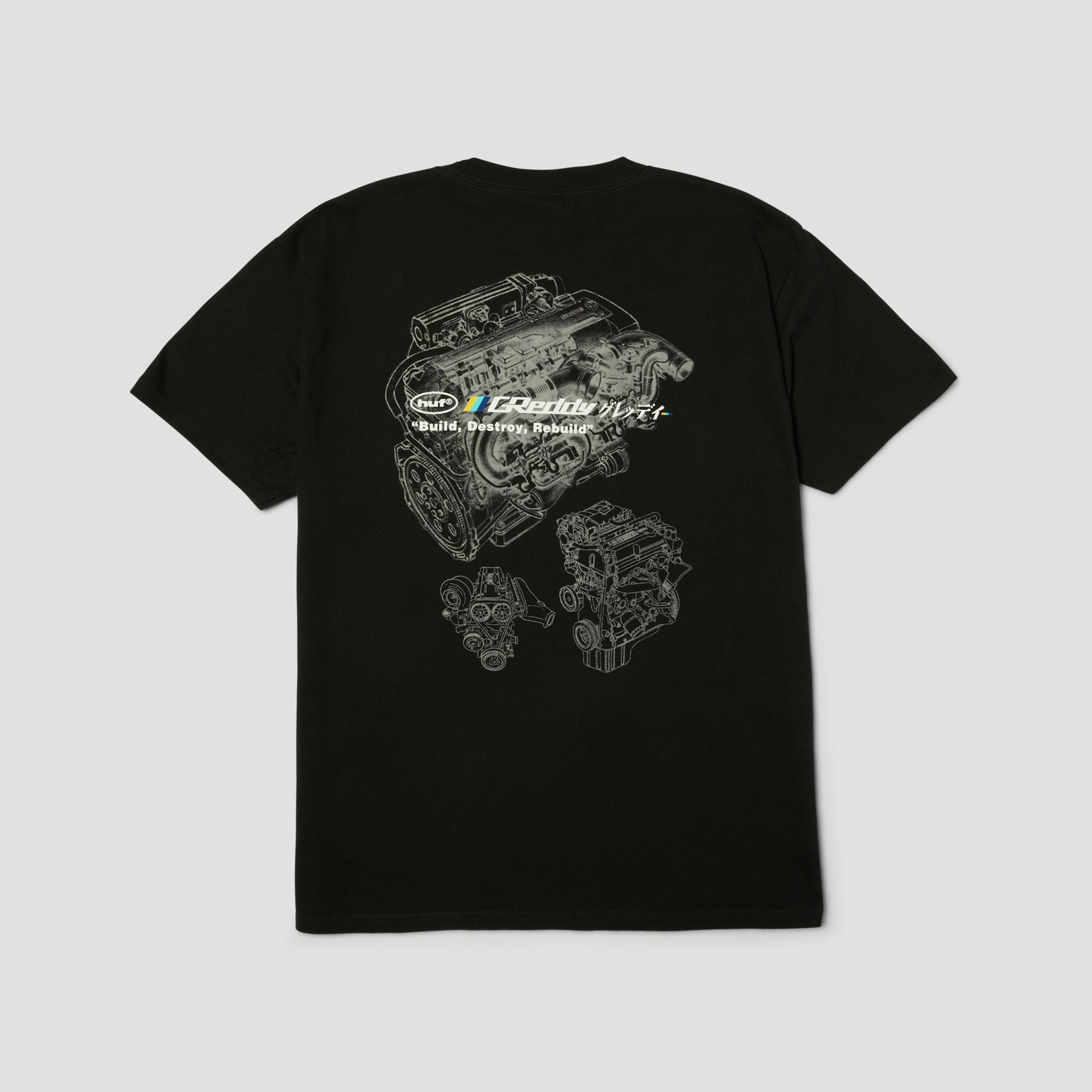 HUF x GReddy Motors T-Shirt Black