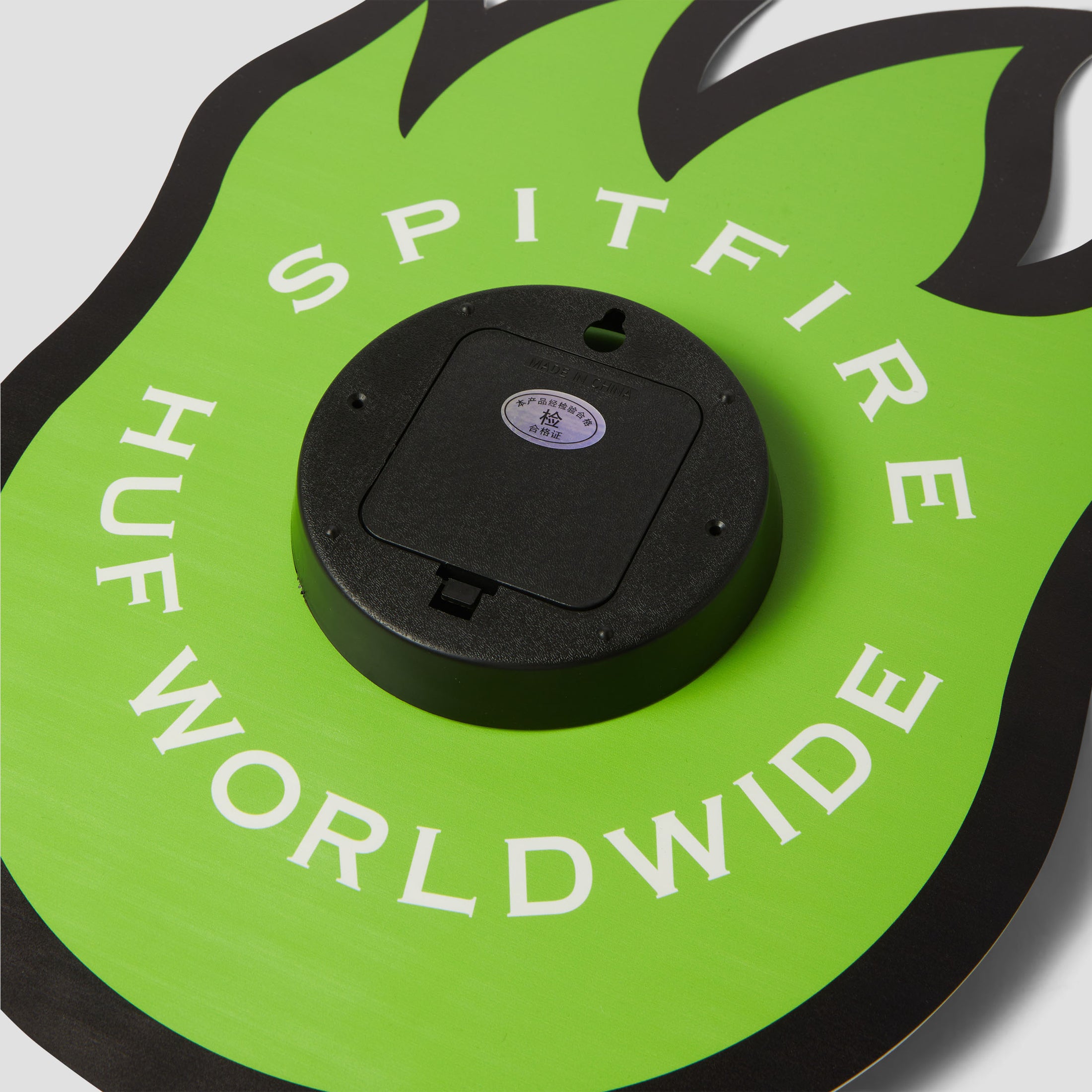 HUF x Spitfire Bighead Clock HUF Green