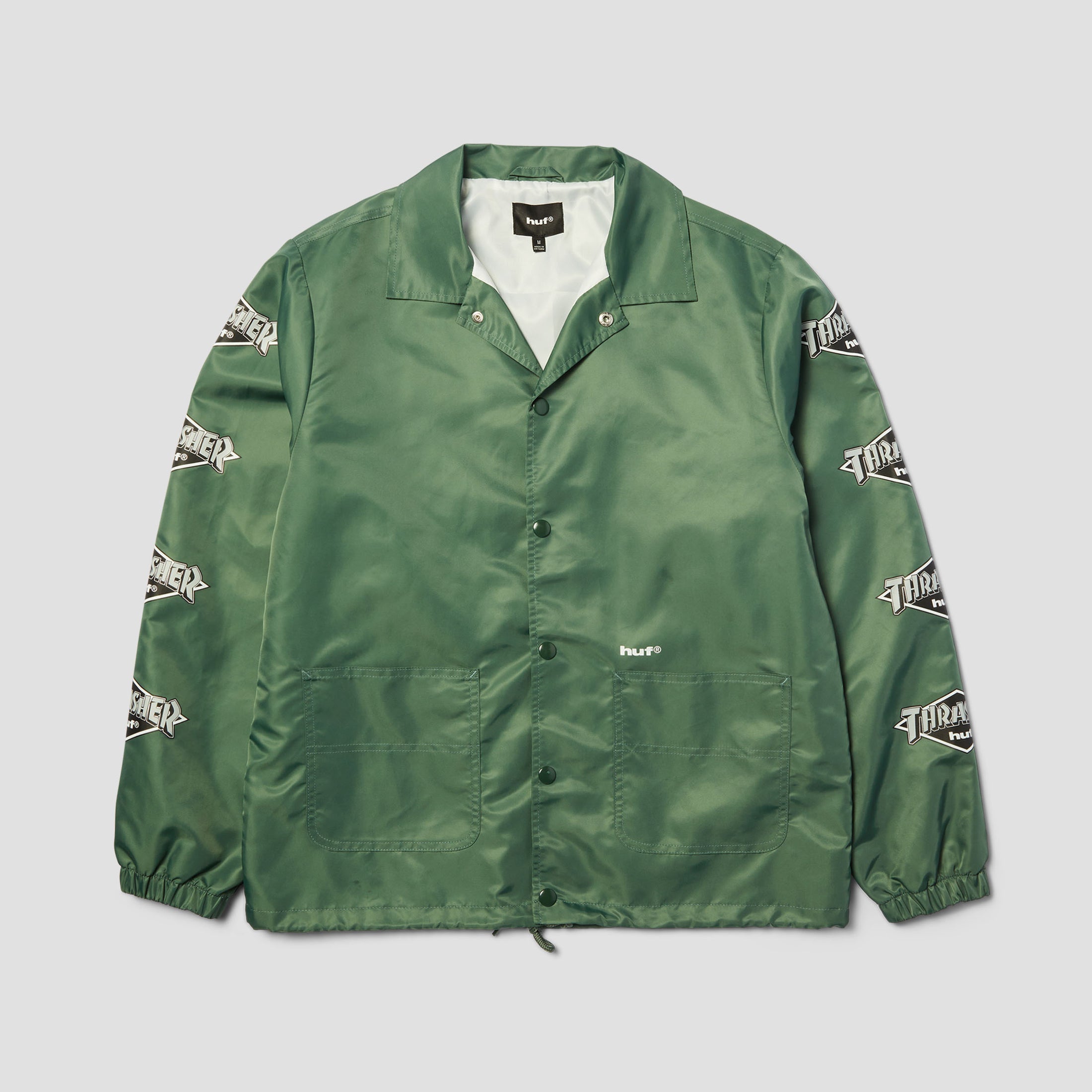 HUF x Thrasher Logo Jacket Forest Green
