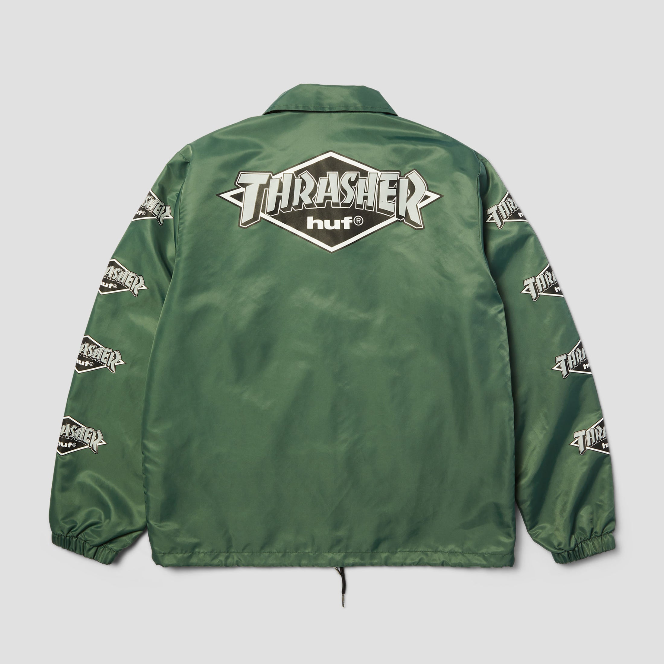 HUF x Thrasher Logo Jacket Forest Green