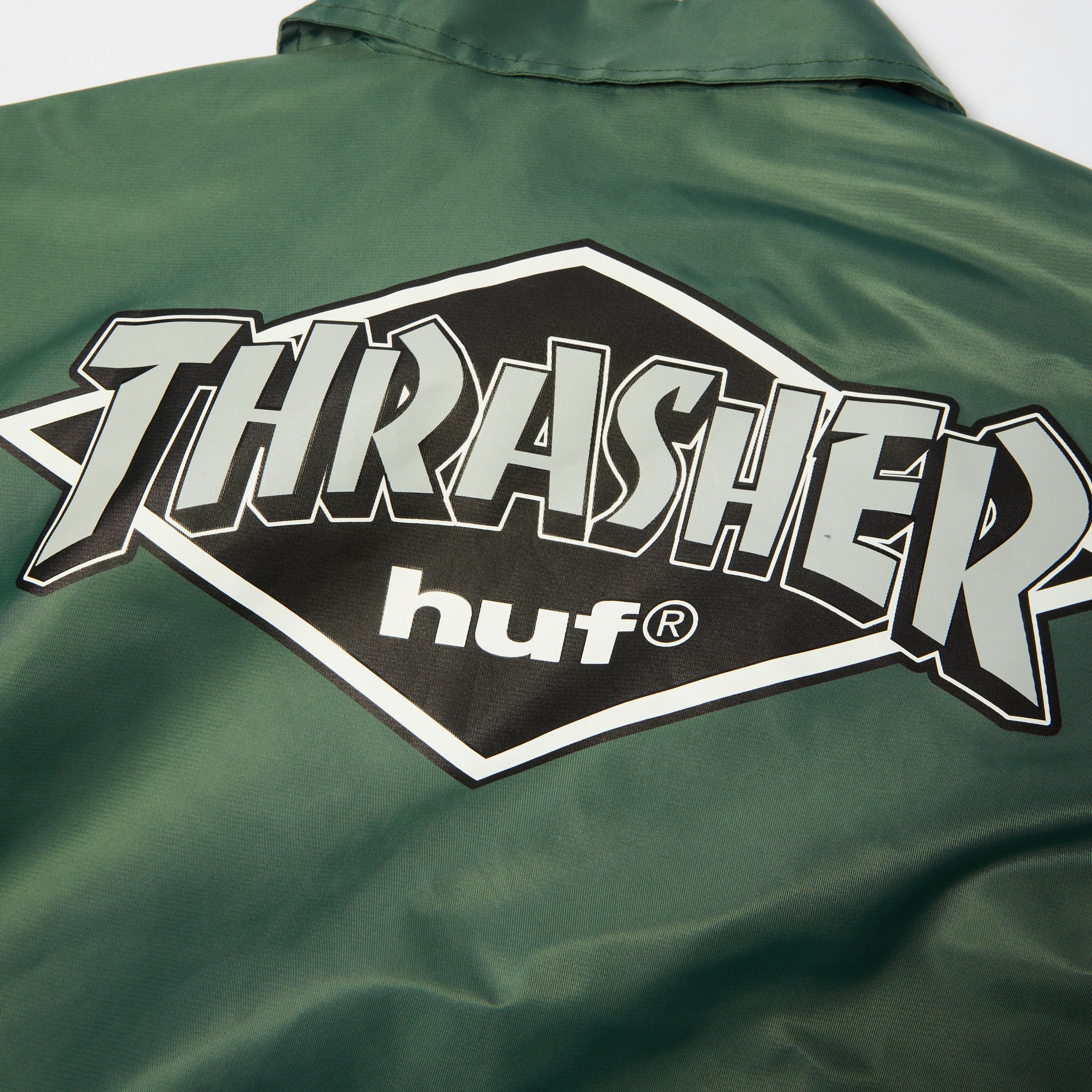 HUF x Thrasher Logo Jacket Forest Green